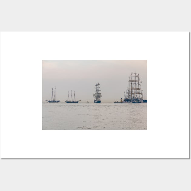 Sailing Vessel at Bremerhaven - North Sea Area Wall Art by holgermader